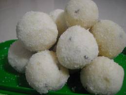 Soft rava laddoo with Coconut